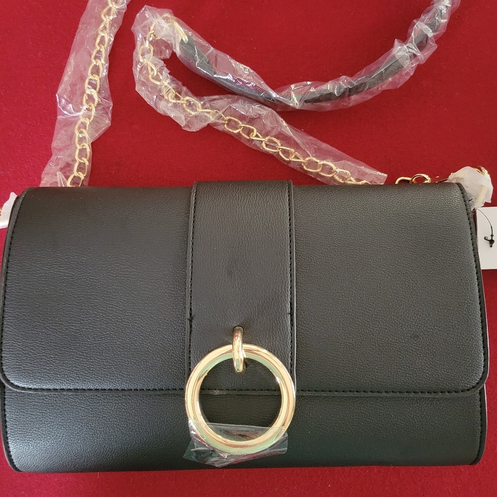 Window Shopper Crossbody Black Purse-Just Fab